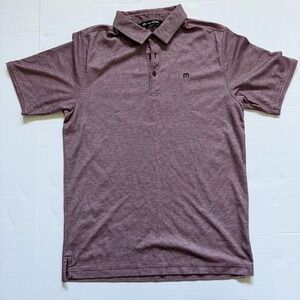 Travis Matthew Golf Polo Small Burgundy Mens
